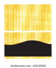 vector golden texture with blank business card with a black banner for text insertion