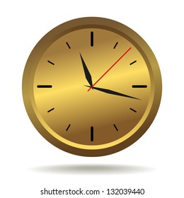 vector golden watch
