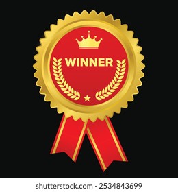VETOR GOLDEN WINNER ÍCONE DESIGN
