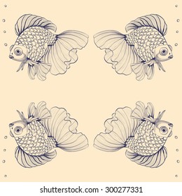 vector goldfish