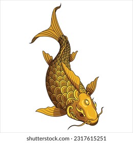 vector of a goldfish, great for additional design references