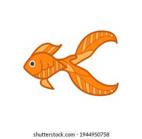 Vector Goldfish icons.  silhouette illustration icon or logo for design