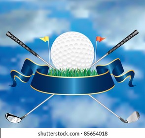 vector golf award in the sky