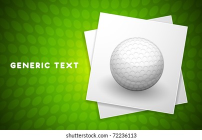 Vector Golf Ball Illustration