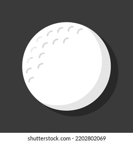 Vector of golf ball. Vector illustration with black background. Suitable for content design assets.