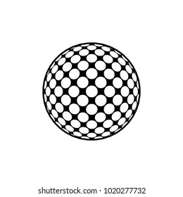 The vector of golf ball in trendy flat style isolated on white background. Symbol for your web site design, logo, app, UI. Vector illustration.