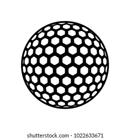 The vector of golf ball in trendy flat style isolated on white background. Symbol for your web site design, logo, app, UI. Vector illustration, EPS