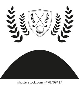 Vector of golf club logo template background