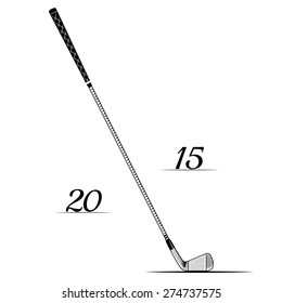 Vector golf club poster can use for logo design