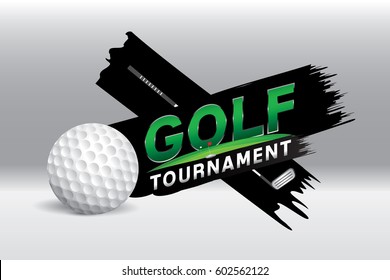 Vector Of Golf Competition Tournament.