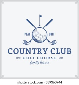 Vector Golf Country Club Logo