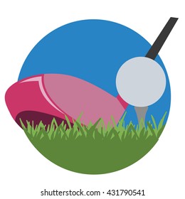 VECTOR of golf design illustration for symbol, icon and logo