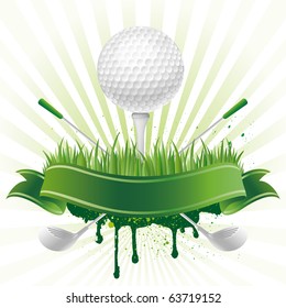 vector golf sport design element