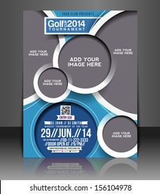 Vector Golf Tournament Flyer & Poster Template