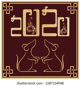 vector gong xi fa chai 2020 text letter.