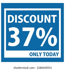 promoción de ventas con buen aspecto vectorial en forma de descuento cuadrado con color azul y fuentes atractivas