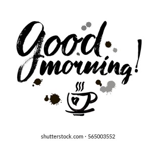 Good Morning Lettering High Res Stock Images Shutterstock