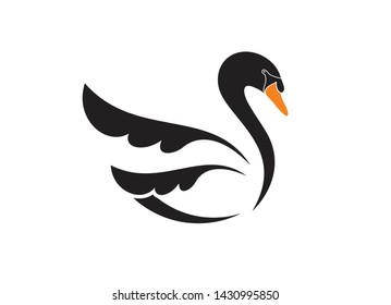 vector of goose - logo company