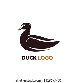 Vector Goose Silhouettes Logo Template