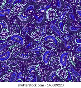 vector gorgeous hand drawn seamless pattern for textile, wrapping, different covers design
