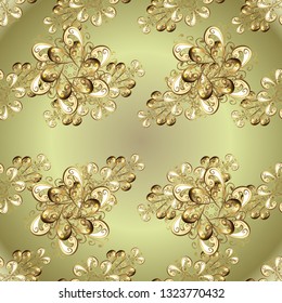 Vector. Gorgeous seamless patchwork pattern from colorful Moroccan, Portuguese tiles. Arabesque texture abstract vintage background, tiles surface ornament flower pattern. Pattern in beige colors.
