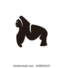 Vektorillustration des Gorilla Maskottzeichensatzes