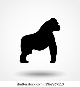 vector gorilla silhouette