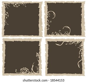 vector gothic frames