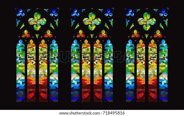 Vector Gothic\
Stained-Glass Window\
Design