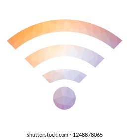 Vector GPRS Logo. Radio Wave Icon. Wireless Network Symbol Isolated on White Background. Mobile Conceptual Emblem