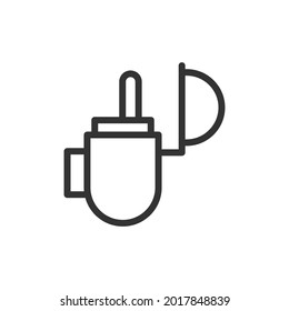 Vector gps line icon. Symbol in trendy outline style. Vector illustration isolated on a white background. 