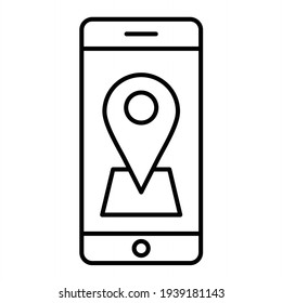 Vector Gps Outline Icon Design
