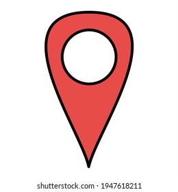 Vector Gps Outline Icon Design
