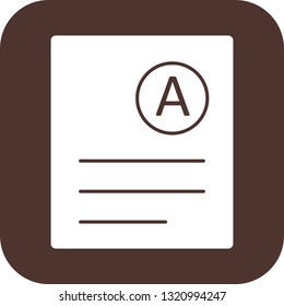 Vector A Grade Icon
