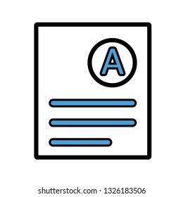 Vector A Grade Icon
