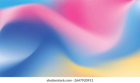 vector gradient abstract background colorful purple, pink, yellow, blue and green color
