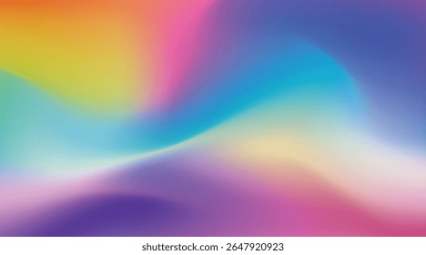 Fondo abstracto del gradiente de Vector colorido púrpura, rosa, amarillo, azul y color verde