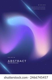 Vector gradient abstract colorful poster template design