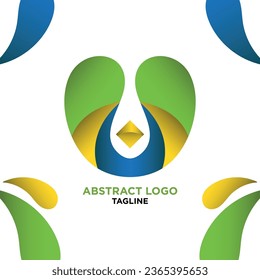 Vector Gradient Abstract Logo Design for Company