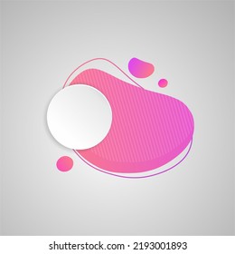 Vector Gradient abstract shapes infographic suitable for true poster design and other designs.