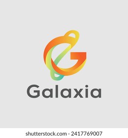 Vector gradient abstract technology company logotype