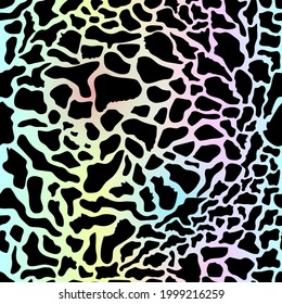 Vector gradient animal print seamless. Seamless abstract spots pattern design for fabric and textile, packaging and web.