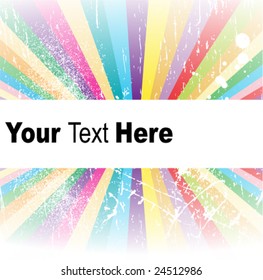 Vector gradient background with banner