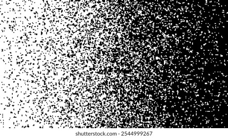 Vector gradient background. Falling pixels. Abstract mosaic.