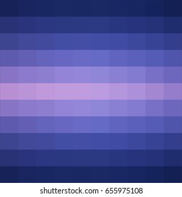 Vector gradient background in shades of blue and pink made from monochrome squares of pixels.