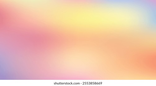 Vector gradient background Simple and soft light yellow and pink texture Soft solid plain Trendy blank minimalist poster with y2k aesthetic