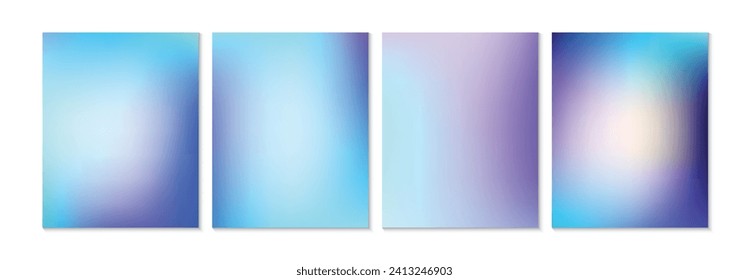 Vector gradient backgrounds with a grainy texture. For covers, wallpapers, branding, business cards, social media and other projects