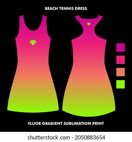 Vector Gradiente Beach Vidrio de tenis