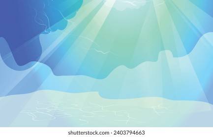 Vector gradient of beautiful landscape background.