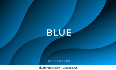Vector gradient blue abstract background with dynamic shadow on background. Vector background. Eps10